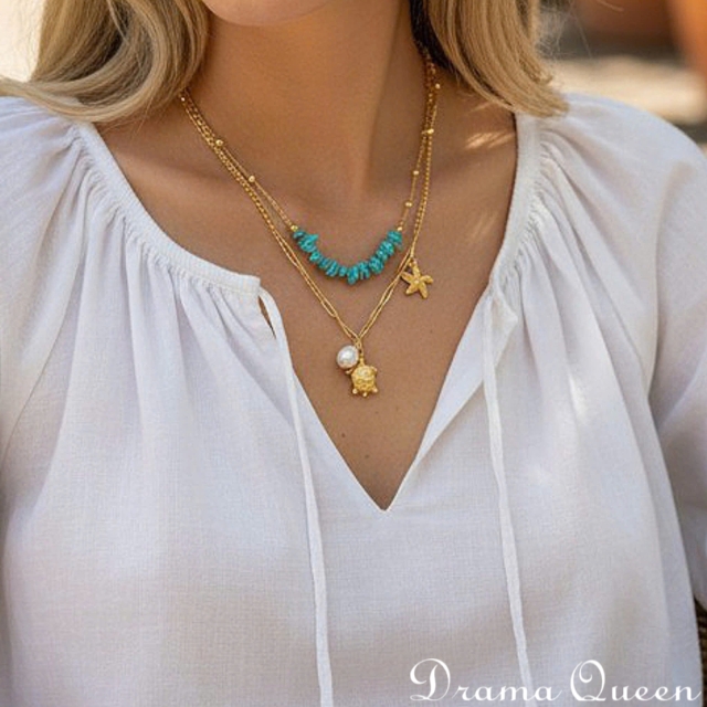 Turtle Island Necklace 