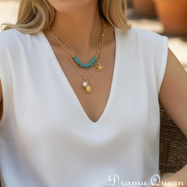 Turtle Island Necklace 