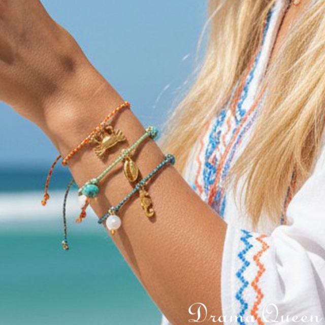 Seahorse Charm Rope Vòng tay/ Vòng Cổ chân 