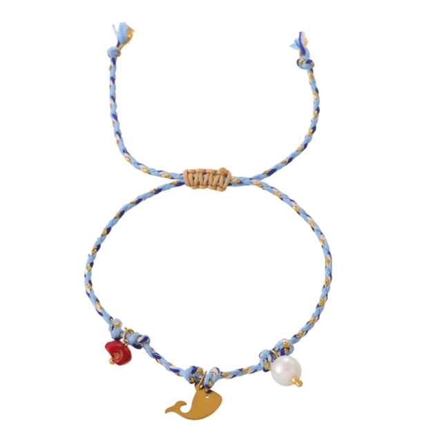 Dolphin Charm Rope  Vòng tay  /  Vòng cổ  chân 