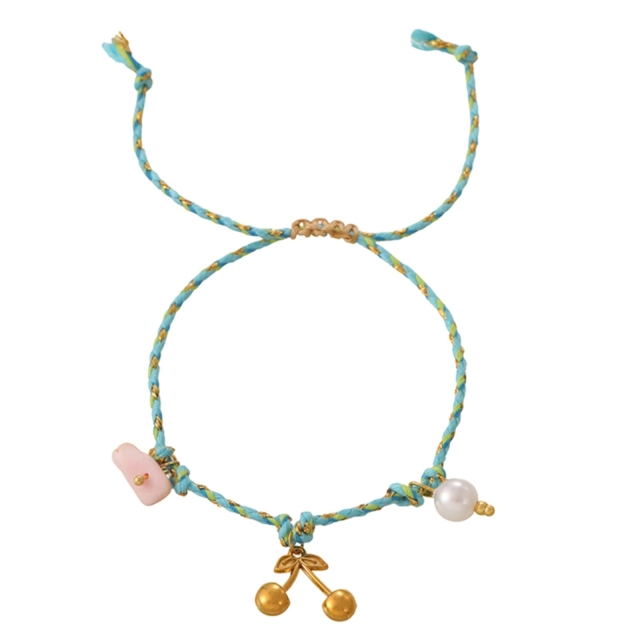Cherry 🍒 Charm Rope Vòng tay / Vòng Cổ Chân 