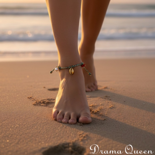 Shell Charm Rope Vòng tay/ Vòng cổ chân 