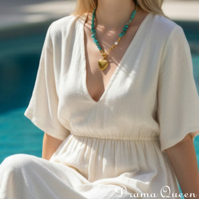 Turquoise Locket Necklace