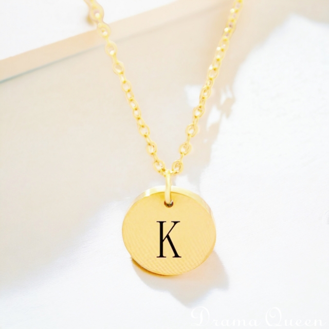 Small Initial Necklace