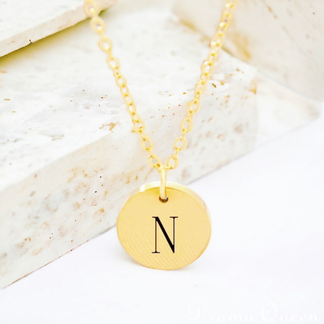 Small Initial Necklace