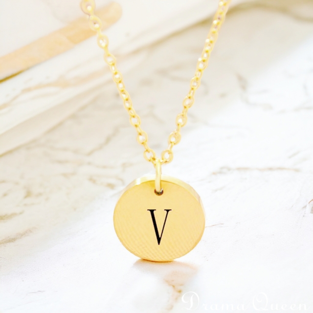 Small Initial Necklace